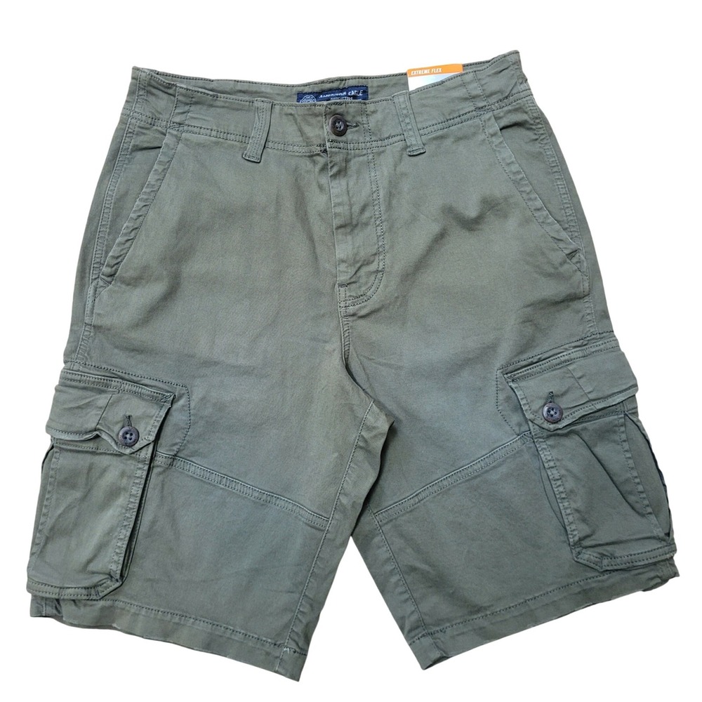 American Eagle Extreme Flex Cargo Shorts Mens 32 Green Classic New